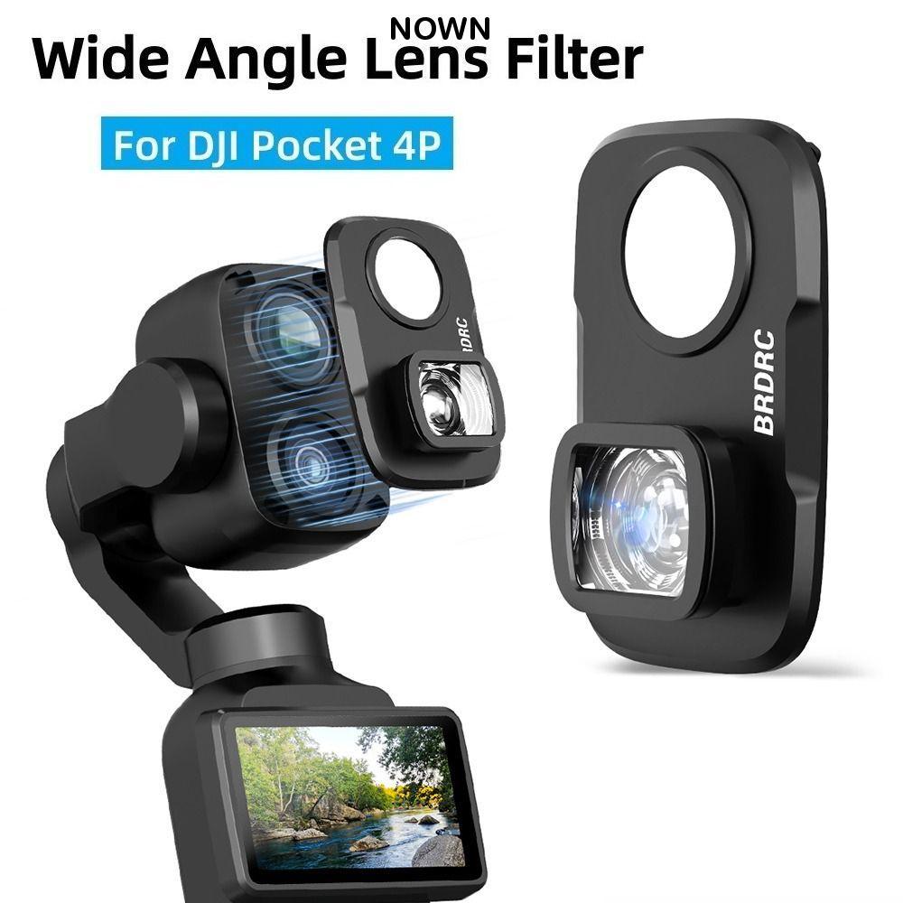 NOWNICE ตัวกรองมุมกว้าง, เลนส์มุมกว้างกระจกออปติคอลป้องกันรอยขีดข่วน, HD Quick-Release FOV ถึง 110° 