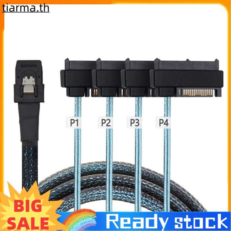 TIARMA Mini Sas Sff-8087 ถึง 4 Sff-8482 Server Array Card Hard Drive Data Cable Sata Power Cable
