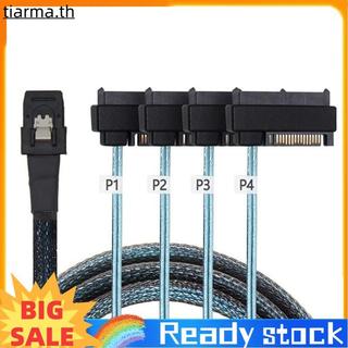 TIARMA Mini Sas Sff-8087 ถึง 4 Sff-8482 Server Array Card Hard Drive Data Cable Sata Power Cable