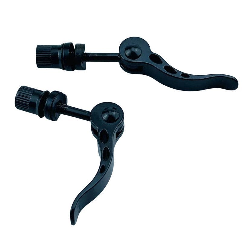 จักรยานจักรยานเสือภูเขาอลูมิเนียม Quick Release Lever M6 * 65/M8 สีดํา Quick Release Lock Seat Tube 