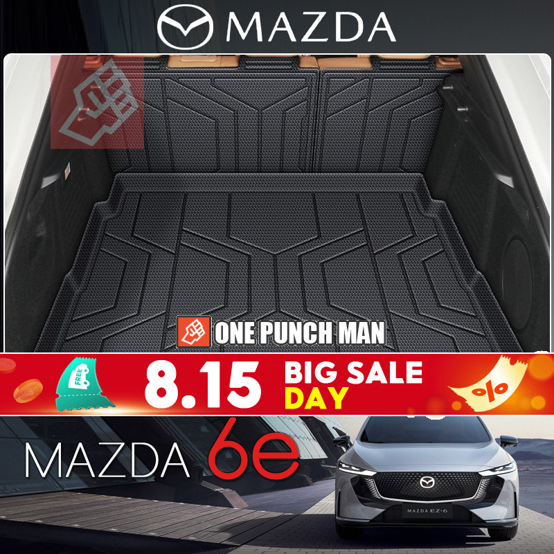 2025 สไตล์ใหม่ mazda 6e ev รถพิเศษ Trunk Mat TPE Dedicated Trunk Mat กันน้ํา อุปกรณ์ตกแต่งรถยนต์ใหม่ DriveSiam