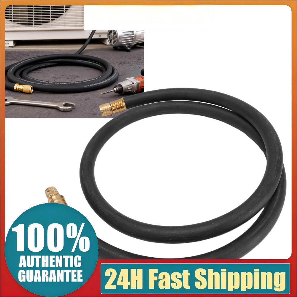 ของเล่น-TJ ท่อสูญญากาศ HVAC 1/2in 6ft สารทำความเย็นชาร์จมาตรฐาน 1/2-1/4in Flare Fitting 600Psi ความด