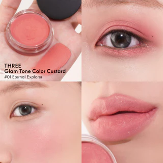 THREE Glam Tone Color Custard 5 g ทรี แกลม โทน คัลเลอะ คัส เทิร์ด