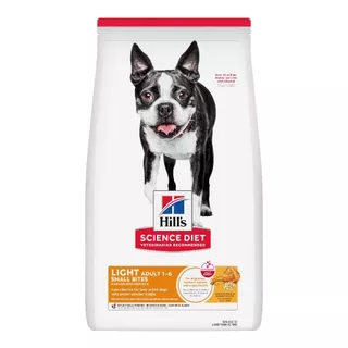 Hill's Science Diet Light Small Bites อาหารสุนัขอายุ1-6 ปี ไขมันต่ำ(เม็ดเล็ก) สุนัขทำหมันหรือลดน้ำหนัก 6.8 กก