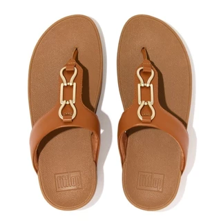 FITFLOP COMM-HALLYE CHAIN รองเท้าแตะแบบหูหนีบผู้หญิง รุ่น FD3-592 สี Light Tan