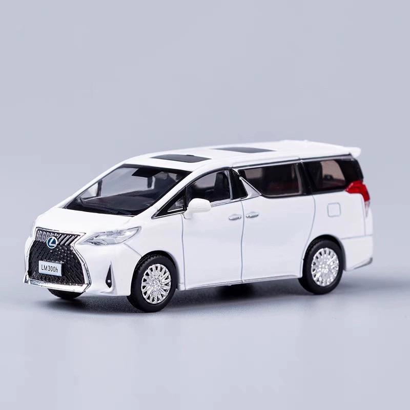 T 1: 64 Lexus LM300H Lexus Nanny รถจําลองรถรุ่นเครื่องประดับแบบคงที่