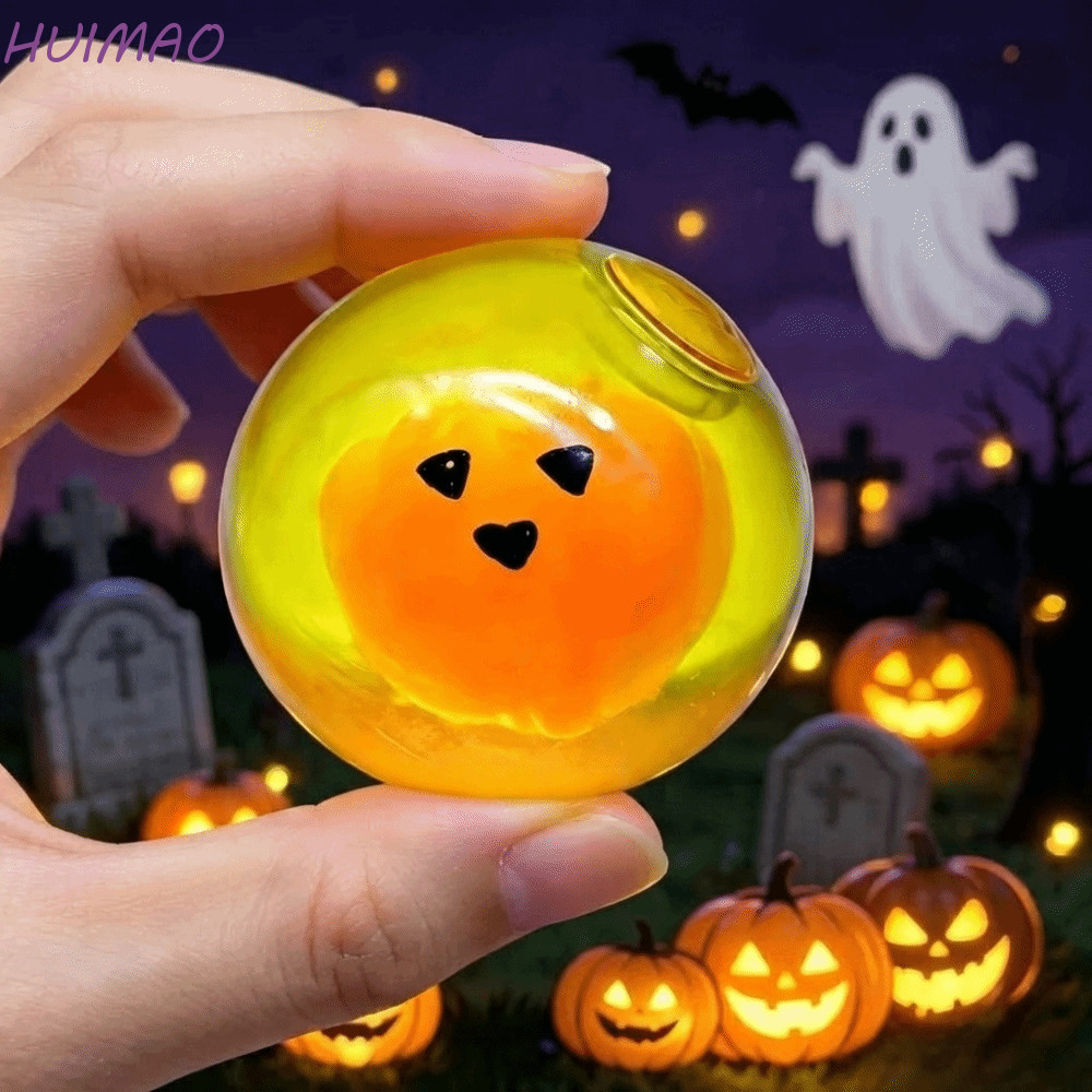 HUIMAO Stress Ball, ฟื้นตัวช้าบีบ Maltose Stress Ball, ของขวัญ Super Soft Maltose Ghost Shape Pinch 