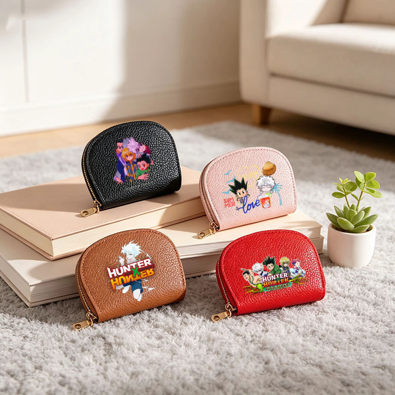 Anime Hunter  Hunter Zipper Card Holder กระเป๋าสตางค์ Card Organizer กระเป๋าใส่เหรียญ