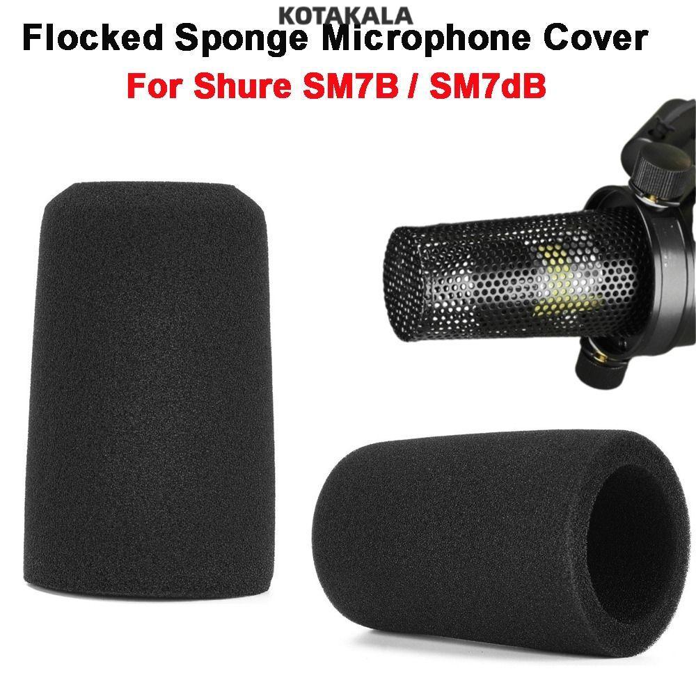 KOTAKALA 1pcs ไมโครโฟน,เปลี่ยน Windproof Mic กระจก, Professional Flocked ฟองน้ําโฟม Pop Filter สําหร