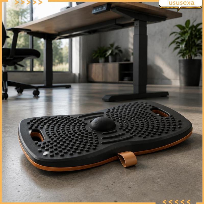 [Ususexa] ไม้ Wobble Board ฐานไม้ Wobble Balance Board Stain-Resistant Ergonomic Foot Rocker