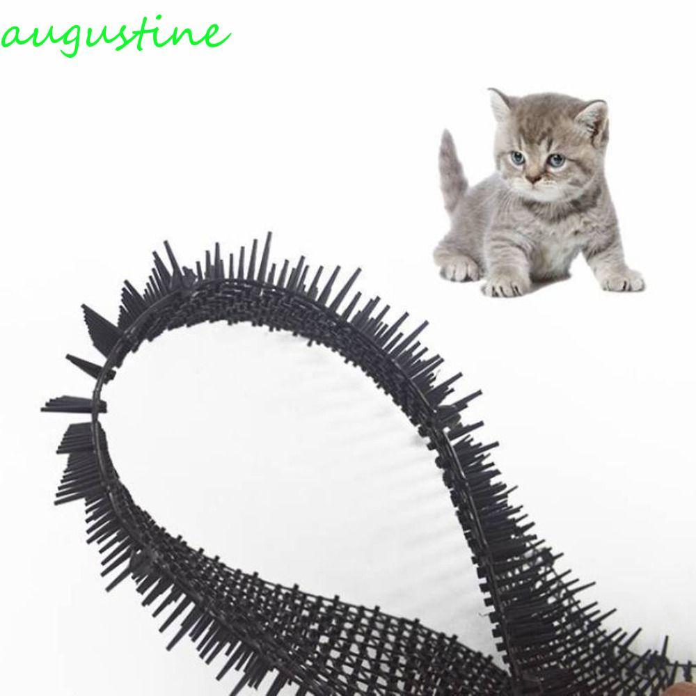 AUGUSTINE Cat Scat Mat พร้อม Spikes, Prickicle Strips 2m/4m Anti-Cats ขุด Stopper, ทนทานปลอดภัยเครือ