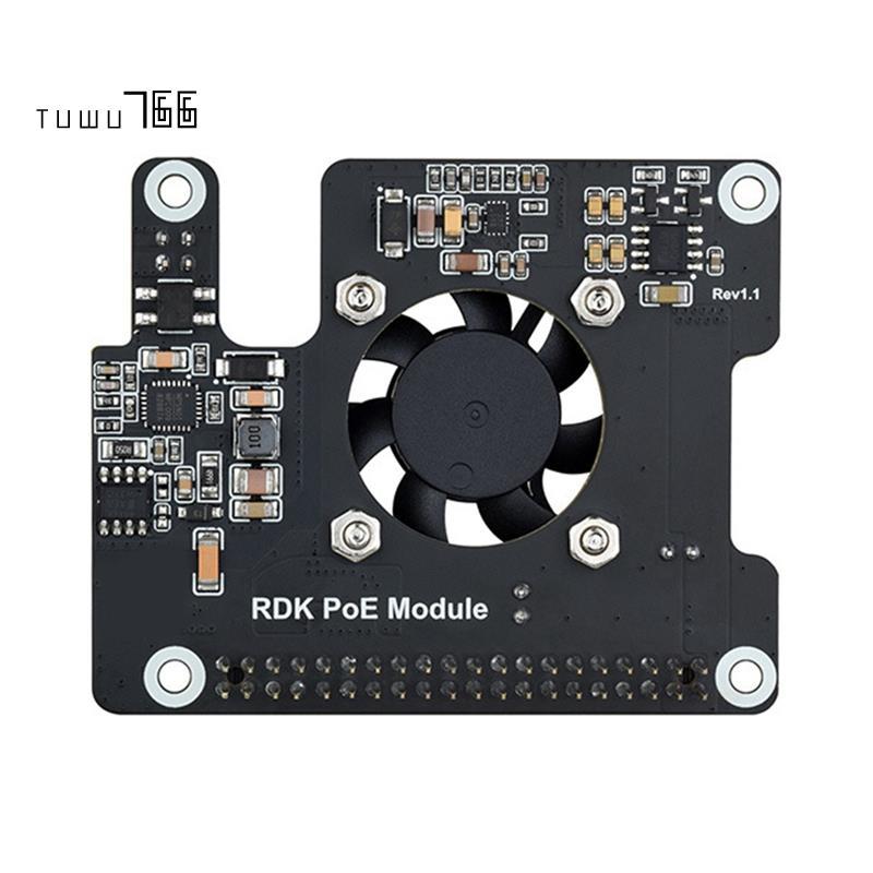 [tuwu766]สําหรับ RDK X5 PoE HAT พร้อมพัดลม + ฮีทซิงค์สําหรับ D-Robotics RDK X5 เมนบอร์ด IEEE 802.3af