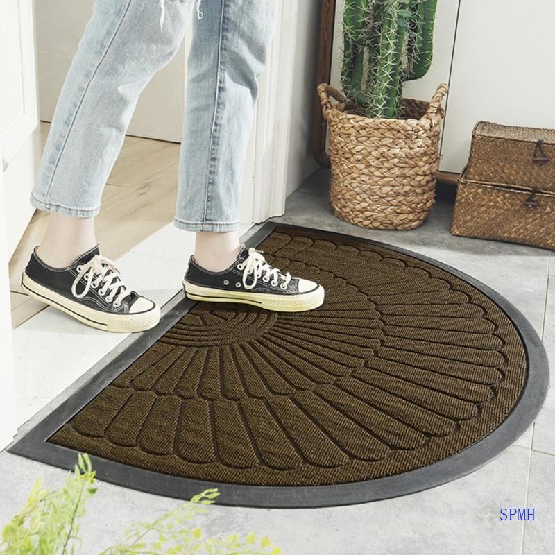Super SemiCircular Foyer Mats เสื่อดักสิ่งสกปรกล้างทําความสะอาดได้สําหรับทําความสะอาดพื้น