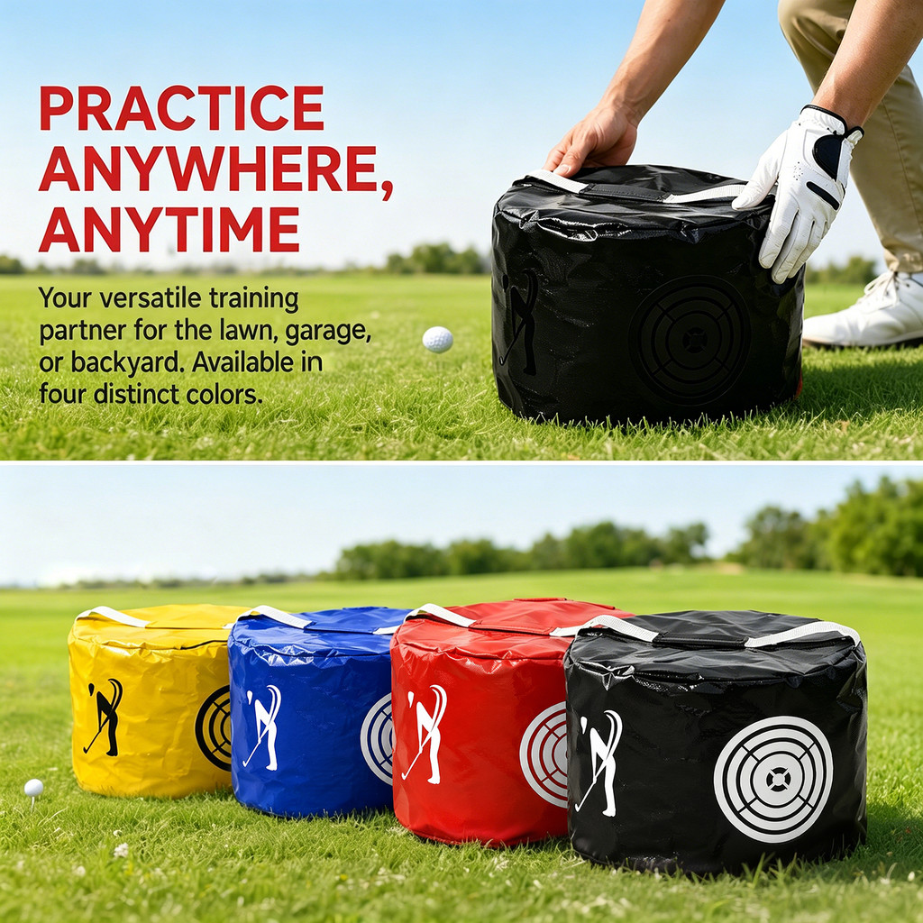 FzcSpeed Golf Impact Bag Swing Practice Bag Indoor Swing Correction Training Aid