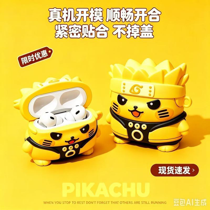 [คลังสินค้าพร้อม] อะนิเมะญี่ปุ่นรูปโปเกมอนเคสป้องกันหูฟัง airpodspro2 เคสป้องกัน airpods4 เคสป้องกัน