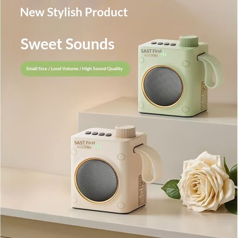 3CAV [Xianke] M1 ลําโพงบลูทูธไร้สายการ์ดลําโพงบลูทูธแบบพกพา U Disk Player กลางแจ้ง Loud Volume Squar