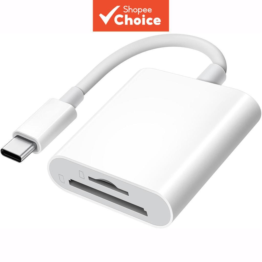 ตัวอ่านการ์ดแบบ 2-in-1 อินเทอร์เฟซ Type-C เป็น SD/TF การ์ด เมมโมรี่การ์ด อะแดปเตอร์ OTG สําหรับมือถือ แปลงสายเคเบิล