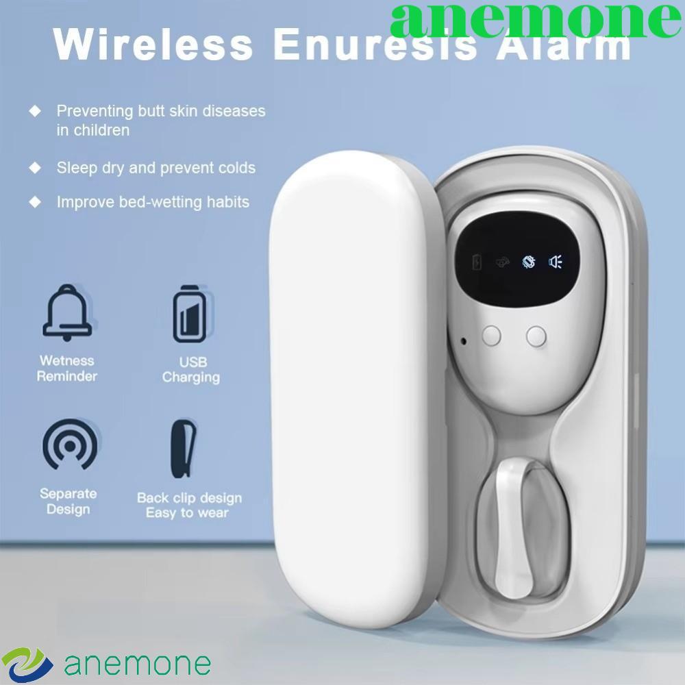 ANEMONE เตียง Wetting Enures Alarm, ความไวสูงแบบพกพา Bedwetting Alarm, USB ชาร์จอัจฉริยะ Sensing ไร้