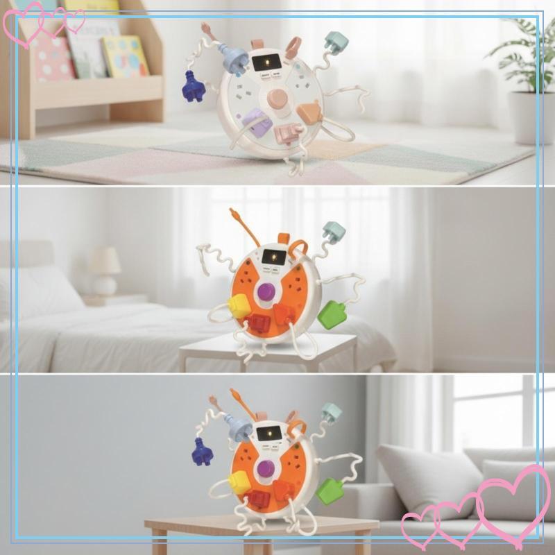 [meteor2] Plug Toy ของเล่นจับคู่พัฒนาการ Fine Motor Busy Board สําหรับเด็ก, บ้าน
