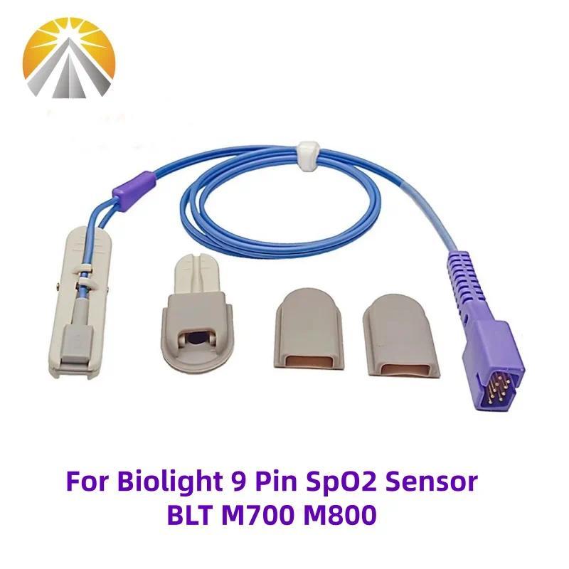 【QJ】9 พิน สำหรับเซ็นเซอร์วัดค่า SpO2 ของ Biolight รุ่น BLT A3 A5 M700 M800 M8000 M9000 BTD-352A แบบใ