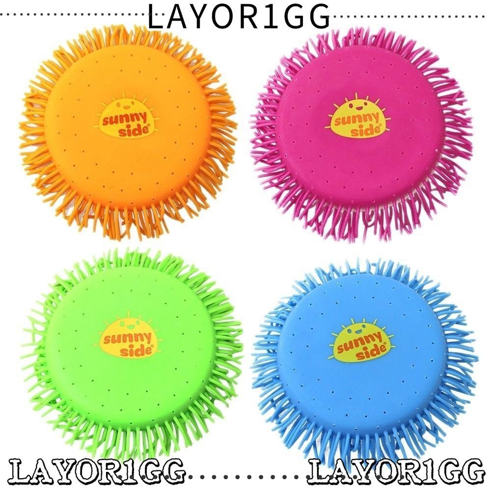 LAYOR1GG Water Flying Disc, TPR ความเครียดบรรเทา Soft Flying Saucer, Infinite Fun Floatable Outdoor 