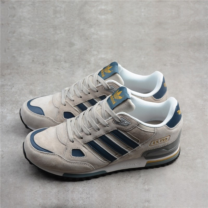 Adidas ZX 750 สีกรมท่า เหลือง/ดํา Q 350651830208179   WLTC.