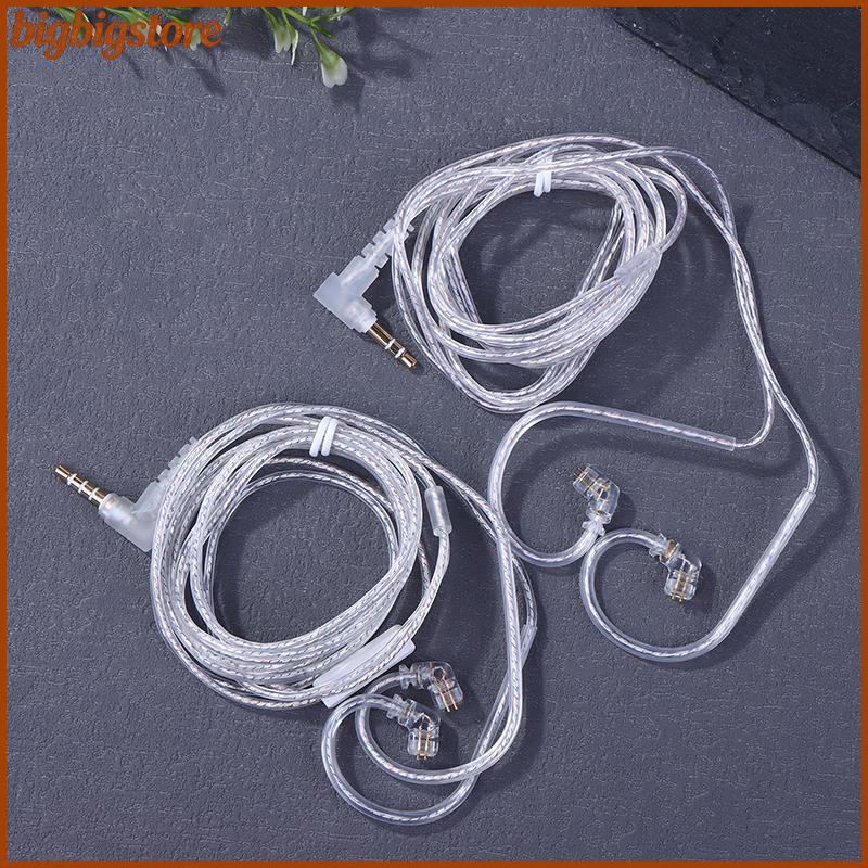 ใหญ่ 3.5 มม.2PIN In Ear หูฟังแบบมีสาย KZ Silver Plated KZ หูฟังสายอัพเกรดพร้อมไมโครโฟน KZ หูฟังสาย P