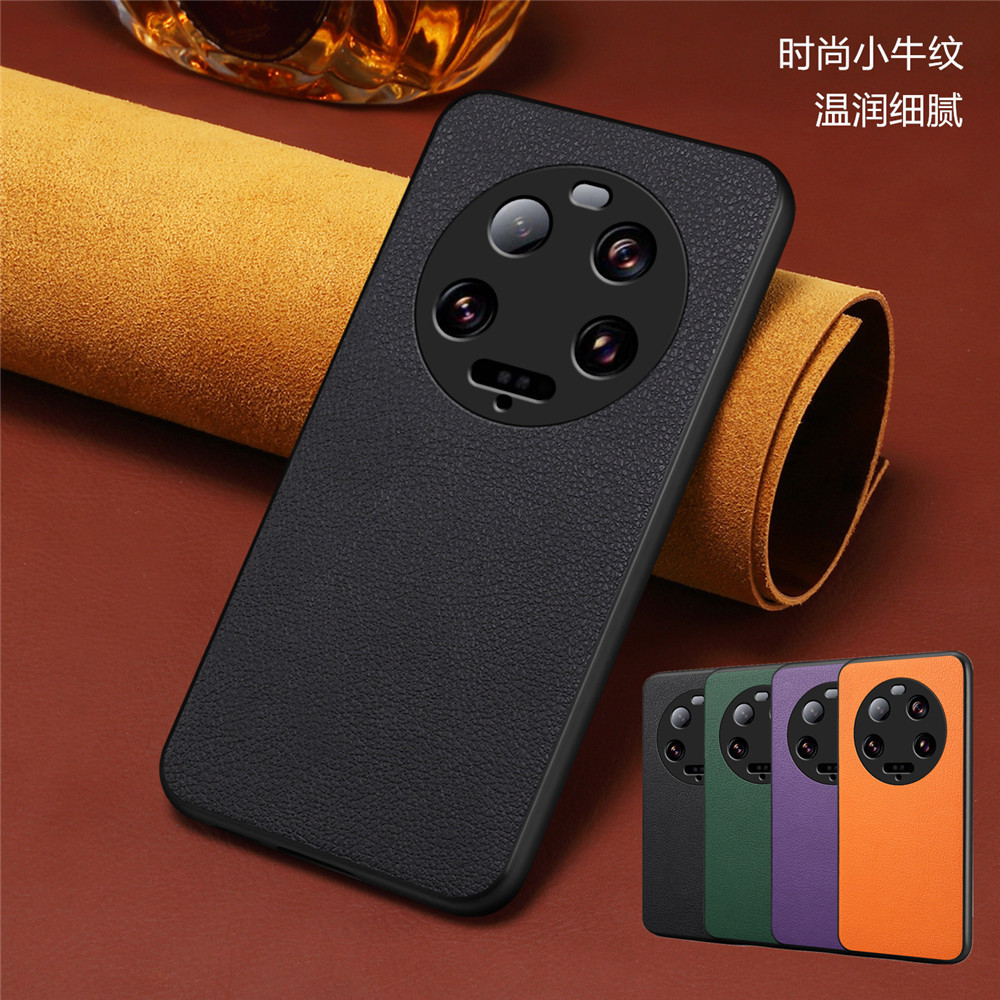 Xiaomi 13 ultra สําหรับ Xiaomi 15ultra เคสโทรศัพท์หนังธรรมดาฝาครอบป้องกัน mi14u หนังปกหลังกรณีธุรกิจ