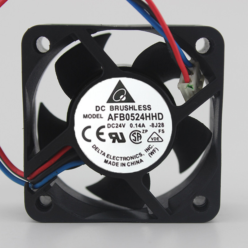 Delta 5020 5CM 5CM พัดลม 24V 0.14A พัดลมอินเวอร์เตอร์ AFB0524HHD