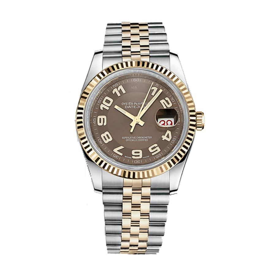 นาฬิกา116233นาฬิกา jubilee Automatic Brown Dial datejust Replica Watch Mechanical