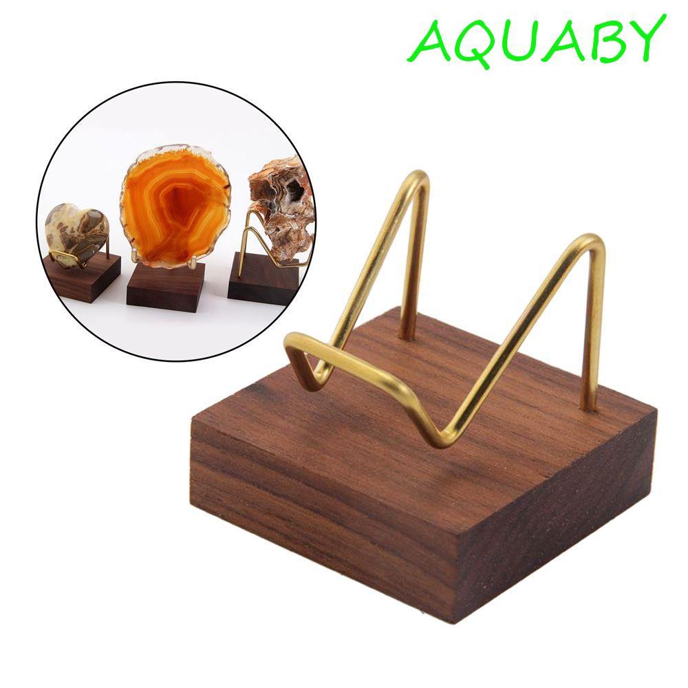 AQUABY Mineral Stand Metal Arm Ores Agate Rocks Home Decoraition Display Holder