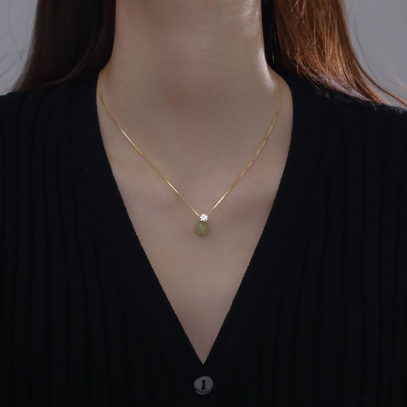 Clavicle Classy ลูกปัดขายร้อนแฟลชหรูหราแขวน Classy 3yy Fairy สร้อยคอของขวัญหญิง Transfer จี้ High-En