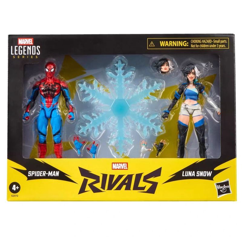 พร้อมสต็อก Hasbro Marvel ml Spider-Man Moon Ice Flower Snow Marvel Front Front American Series 20cm 