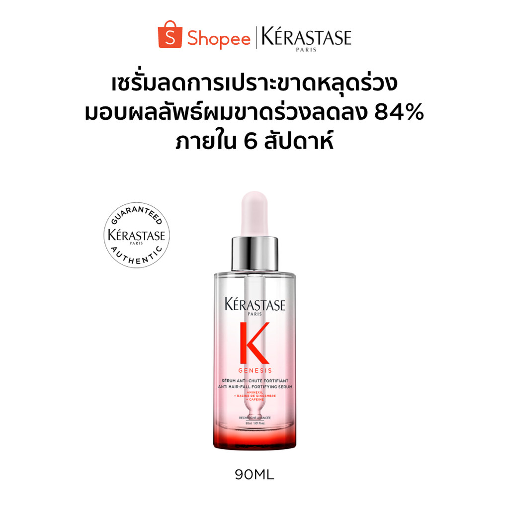 KERASTASE GENESIS เซรั่มบำรุงหนังศีรษะ กลิ่นหอมสดชื่นสำหรับผมขาดหลุดร่วงระยะเริ่มต้น 90มล (เคเรสตาส,เจเนซิส,ผมร่วง)