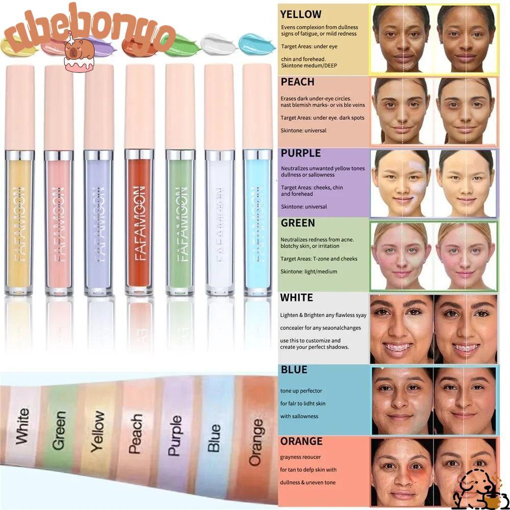 ABEBONGOTF Liquid CONCEALER, Dark Circles Full Coverage Foundation Cream, Face Makeup 2.5ML Cover Sp