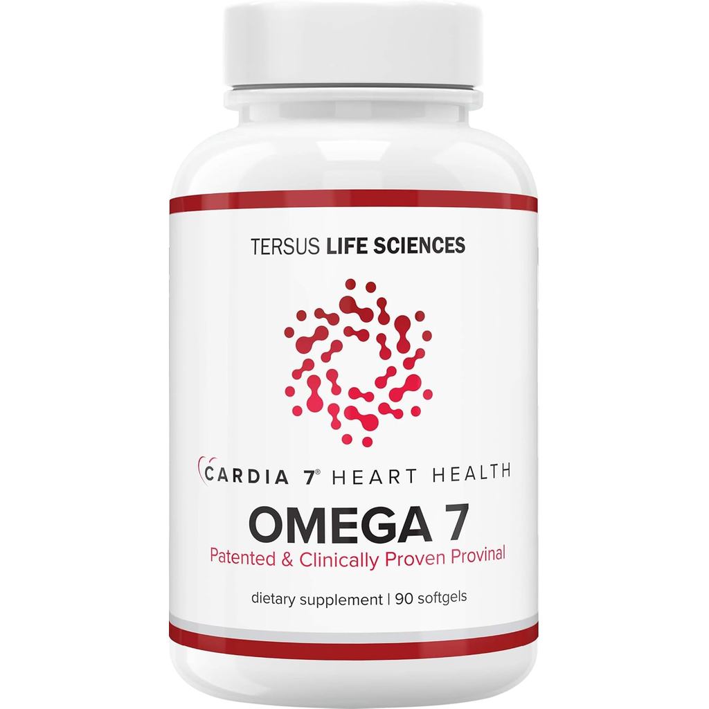 CARDIA7 Heart Health Omega 7 - 奇有专利โปรวินาล化Omega 71391酸 - 无鱼味神器 - 90卡软胶