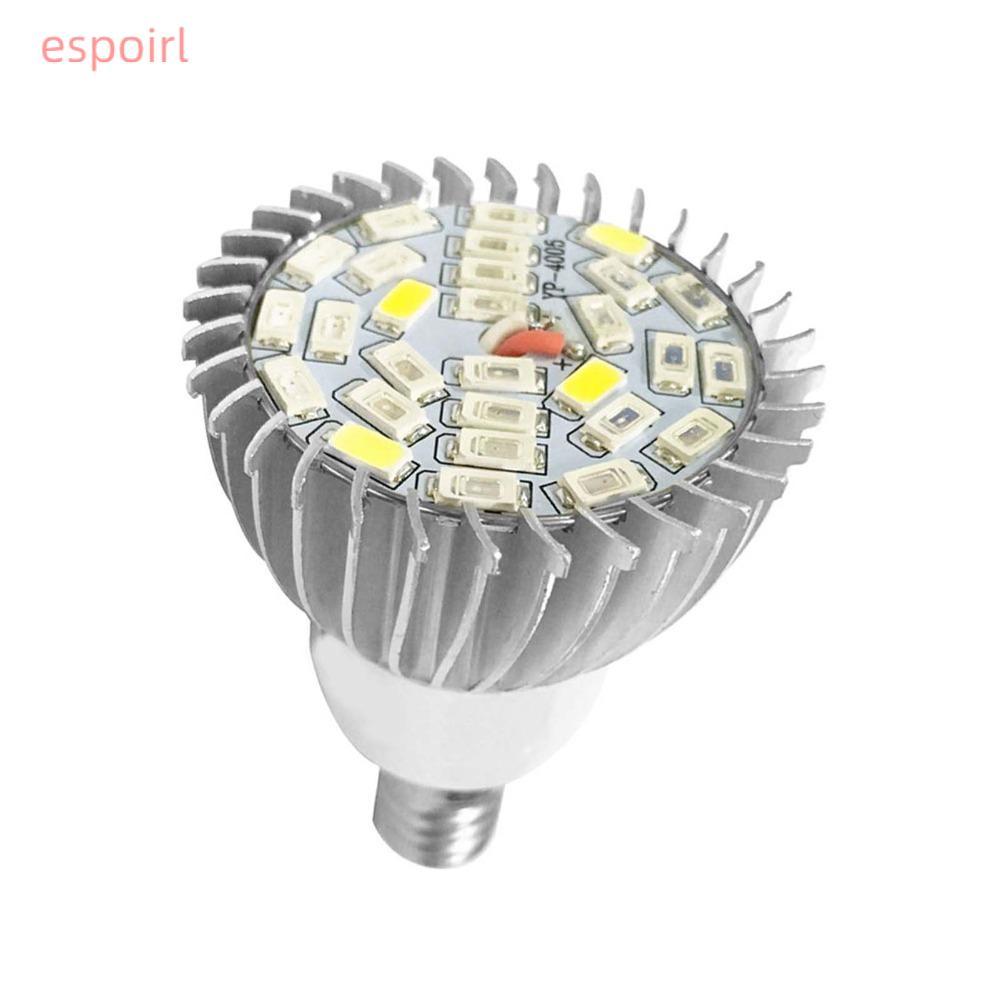 ESPOIR Grow หลอดไฟ, 85V-265V E14/GU10 ซ็อกเก็ต Led Grow Light, ที่มีประสิทธิภาพเต็มสเปกตรัม 120 องศา