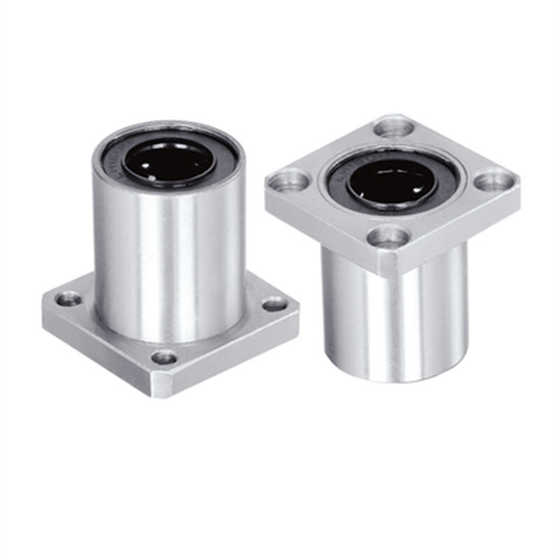 1pcs หน้าแปลนสแควร์ Linear Motion Bushing Ball แบริ่ง LMK6UU 8 10 12 13 16 20 25 LMK8LUU/10LUU/12LUU