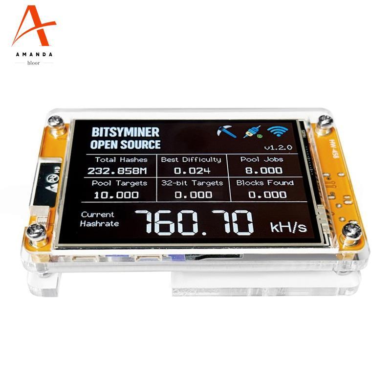 NMMinerNedMiner V2 780KH/S -, Smart Display Crypto Solo 750KH/S Bitcoin Mining ASIC Simulator