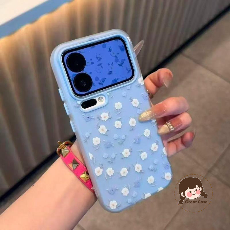 Insสไตล์Camelliaสด 2in1 Matteเคสโทรศัพท์สําหรับOPPO Reno 8Z 7Z 8 6 Lite 6Z 5 4 Lite 5Z 5F 5K 4Fค้นหา
