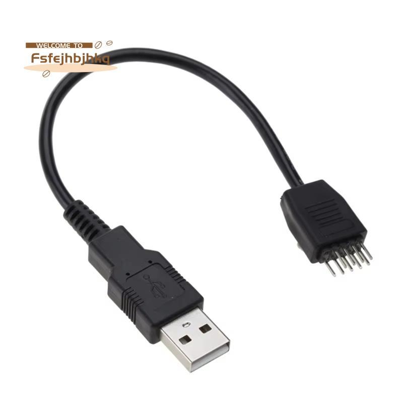 [fsfejhbjhkq]USB 2.0 Type A Male to 9 Pin Male USB Header Cable, 9 Pin USB Header to USB Cable, สายไ