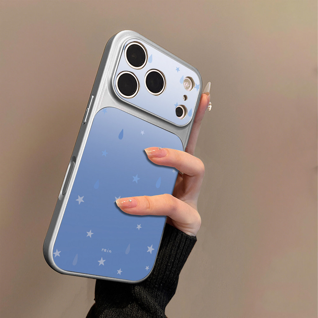 Starry Raindrops กระจกเงินเคสโทรศัพท์สําหรับVivo Y05 Y04 Y03T Y02S Y02T Y02A Y77 Y75 Y72 Y58 Y56 Y95