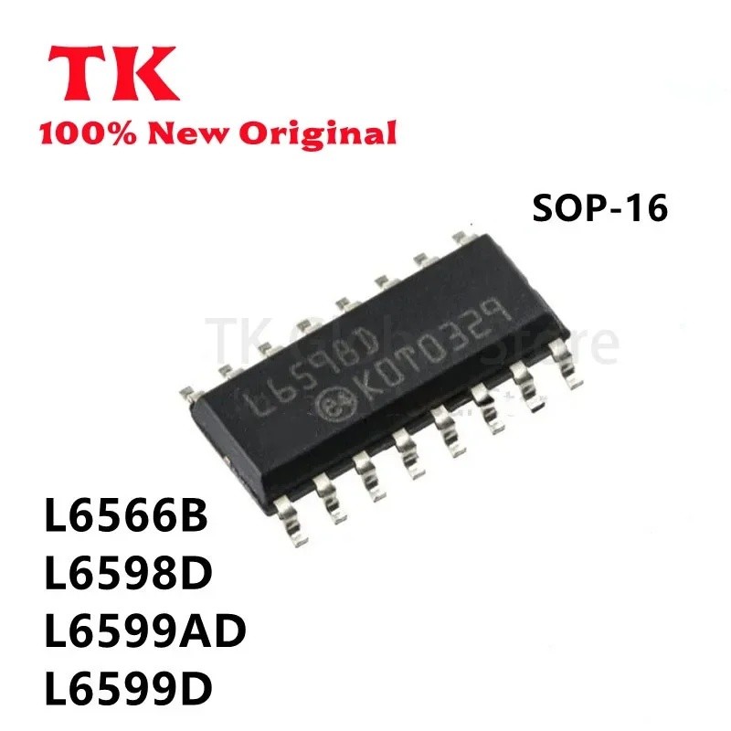 10 ชิ้น/ล็อตใหม่ original L6566B L6598D L6599AD L6599D 6566 6598 6599 SOP16 power maning ชิป SMD ในส