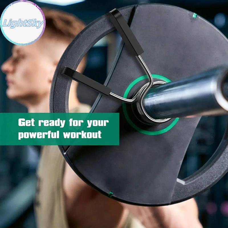 LightSky 25/28/30 มม.Barbell Clamp ฤดูใบไม้ผลิคลิปคอยิมน้ําหนักดัมเบล Lo Standard Lifting Kit Barbel