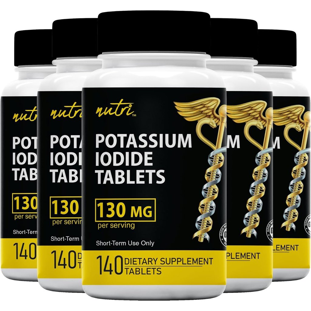 Nutri โพแทสเซียม Iodide เม็ด, 130mg - 120 เม็ด (2 แพ็ก)