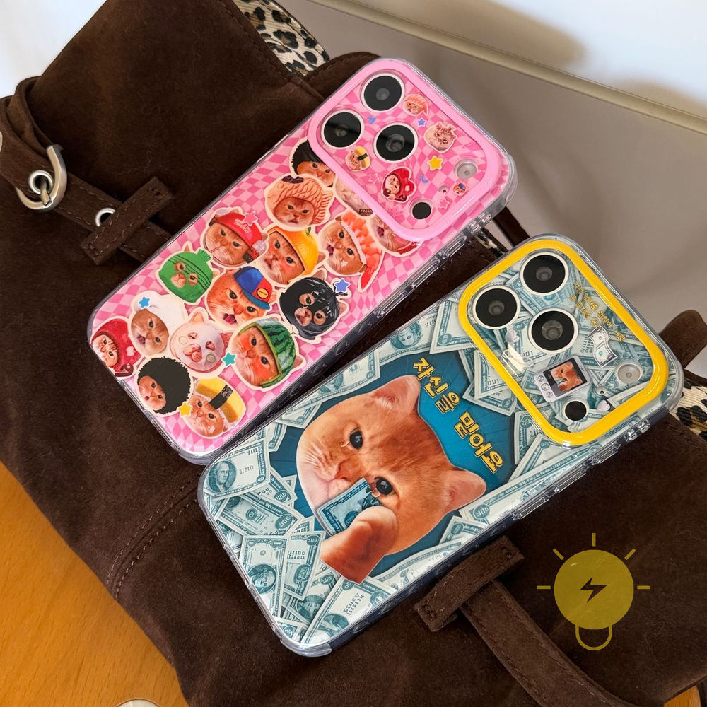 For เคสไอโฟน TPU Cat U.S. dollar U.S. dollar เคส Phone Case For iPhone 17 Pro Max 16 ProMax 15 Cover