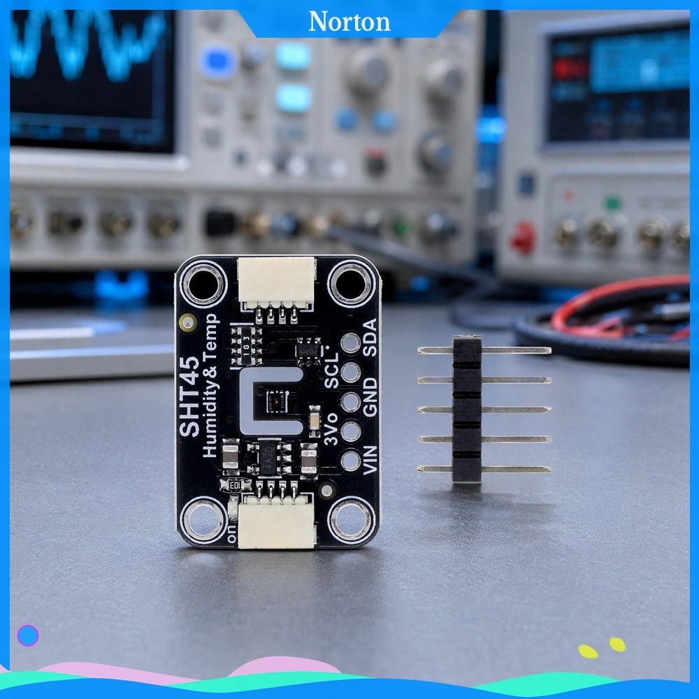 ❦HW เซ็นเซอร์อุณหภูมิความชื้น SHT45 I2C อินเทอร์เฟซสําหรับ STEMMA QT Qwiic ใช้งานร่วมกับ 3.3 V 5 V ค