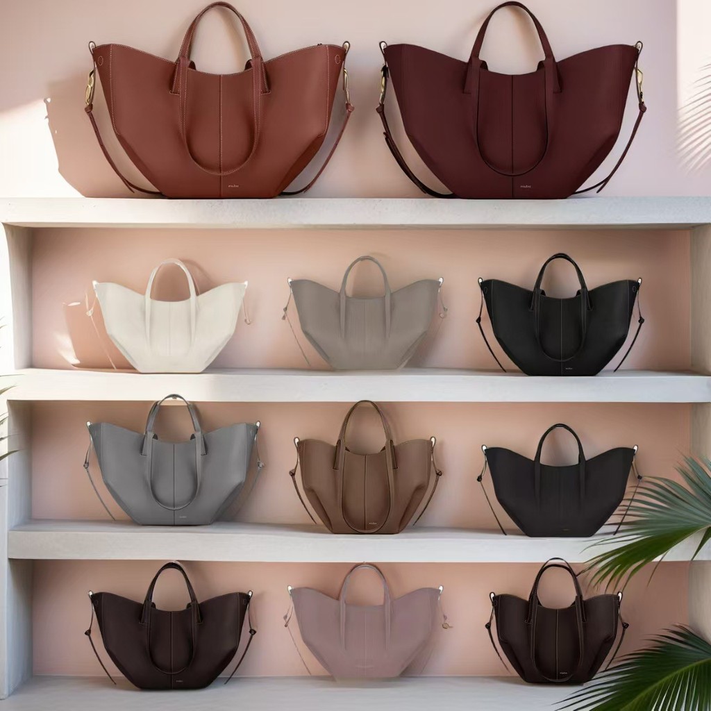 Polene Polene Wing Bag ความจุขนาดใหญ่ไหล่ Crossbody Bucket Bag Commuter Portable Tote Bag ESU0
