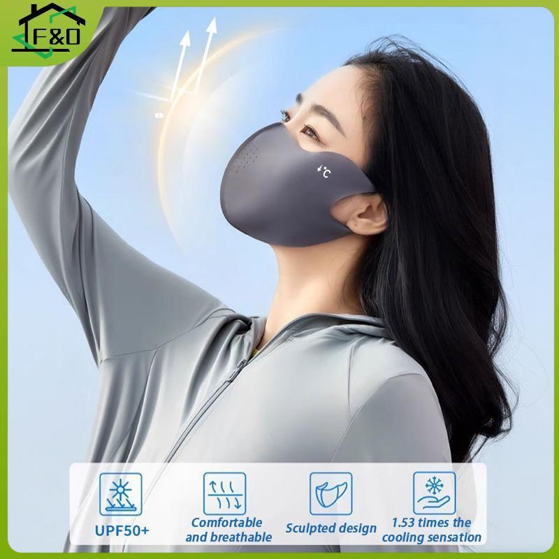 F&O Full Face Mask 3D Seamless Breathable Uv Protection สําหรับกลางแจ้งน้ําหนักเบา Sun Protectfort.