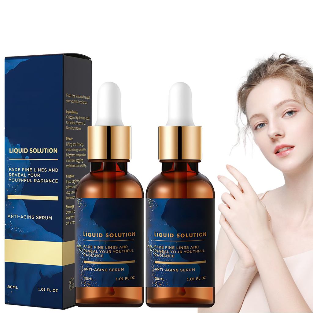 เซรั่มบํารุงผิวหน้า, Liquid Solution Anti Aging Serum, ส่งเสริมการผลิตคอลลาเจนผิว, Diminishes Fine L